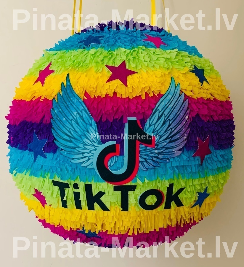 tiktok  tematiskās ballītes pinata riga